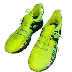 Neon Yellow Athletic Sneakers